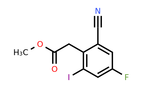 1804877-58-4 | Methyl 2-cyano-4-fluoro-6-iodophenylacetate