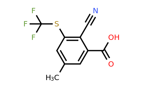 1804877-65-3 | 2-Cyano-5-methyl-3-(trifluoromethylthio)benzoic acid