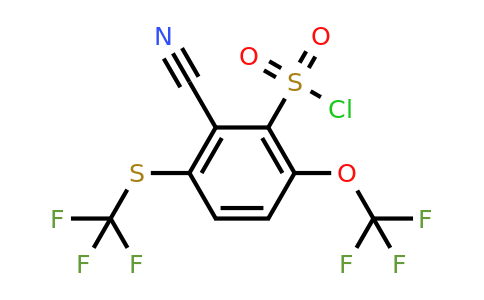 1804877-76-6 | 2-Cyano-6-trifluoromethoxy-3-(trifluoromethylthio)benzenesulfonylchloride