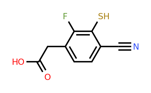 1804877-78-8 | 4-Cyano-2-fluoro-3-mercaptophenylacetic acid