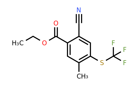 1804877-80-2 | Ethyl 2-cyano-5-methyl-4-(trifluoromethylthio)benzoate