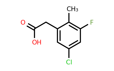 1804877-85-7 | 5-Chloro-3-fluoro-2-methylphenylacetic acid