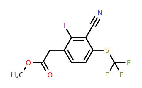 1804877-87-9 | Methyl 3-cyano-2-iodo-4-(trifluoromethylthio)phenylacetate