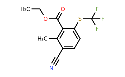 1804877-94-8 | Ethyl 3-cyano-2-methyl-6-(trifluoromethylthio)benzoate