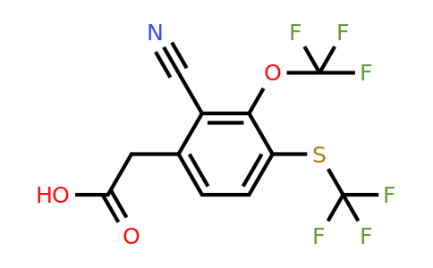 1804878-06-5 | 2-Cyano-3-trifluoromethoxy-4-(trifluoromethylthio)phenylacetic acid