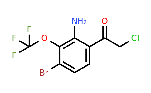 1804878-07-6 | 2'-Amino-4'-bromo-3'-(trifluoromethoxy)phenacyl chloride