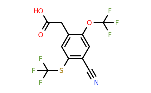 1804878-15-6 | 4-Cyano-2-trifluoromethoxy-5-(trifluoromethylthio)phenylacetic acid