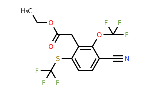 1804878-42-9 | Ethyl 3-cyano-2-trifluoromethoxy-6-(trifluoromethylthio)phenylacetate