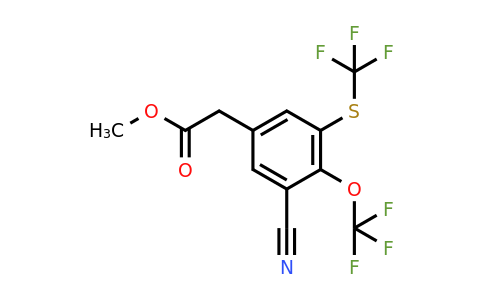 1804878-57-6 | Methyl 3-cyano-4-trifluoromethoxy-5-(trifluoromethylthio)phenylacetate