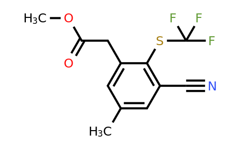 1804878-59-8 | Methyl 3-cyano-5-methyl-2-(trifluoromethylthio)phenylacetate
