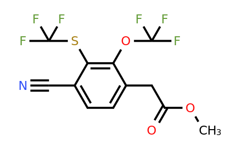 1804878-66-7 | Methyl 4-cyano-2-trifluoromethoxy-3-(trifluoromethylthio)phenylacetate