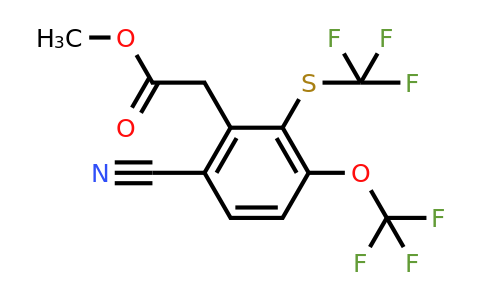 1804878-72-5 | Methyl 6-cyano-3-trifluoromethoxy-2-(trifluoromethylthio)phenylacetate