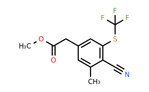1804878-73-6 | Methyl 4-cyano-3-methyl-5-(trifluoromethylthio)phenylacetate
