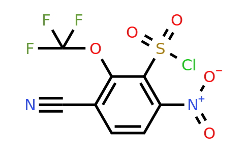 1804878-89-4 | 3-Cyano-6-nitro-2-(trifluoromethoxy)benzenesulfonylchloride