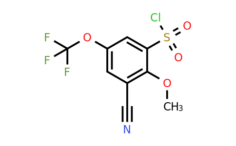 1804878-93-0 | 3-Cyano-2-methoxy-5-(trifluoromethoxy)benzenesulfonylchloride