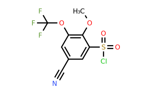 1804878-99-6 | 5-Cyano-2-methoxy-3-(trifluoromethoxy)benzenesulfonylchloride