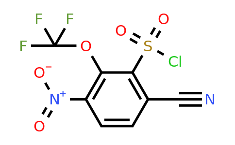 1804879-00-2 | 6-Cyano-3-nitro-2-(trifluoromethoxy)benzenesulfonylchloride