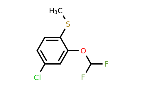 1804879-63-7 | 4-Chloro-2-(difluoromethoxy)thioanisole