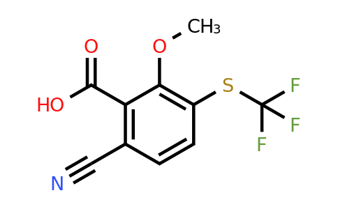1804880-17-8 | 6-Cyano-2-methoxy-3-(trifluoromethylthio)benzoic acid