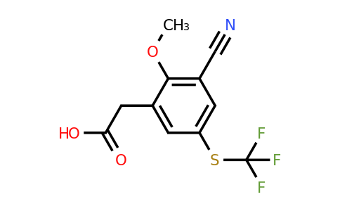1804880-60-1 | 3-Cyano-2-methoxy-5-(trifluoromethylthio)phenylacetic acid