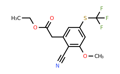 1804880-78-1 | Ethyl 2-cyano-3-methoxy-5-(trifluoromethylthio)phenylacetate