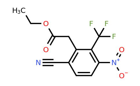 1804880-96-3 | Ethyl 6-cyano-3-nitro-2-(trifluoromethyl)phenylacetate