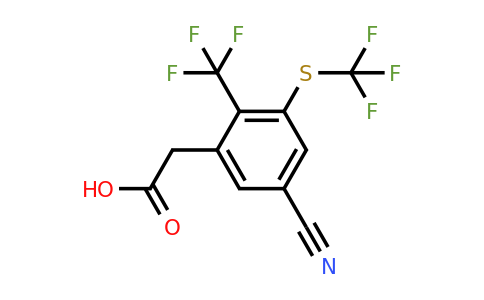 1804881-26-2 | 5-Cyano-2-trifluoromethyl-3-(trifluoromethylthio)phenylacetic acid