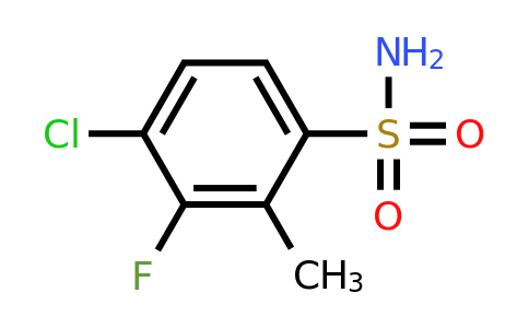 1804881-31-9 | 4-Chloro-3-fluoro-2-methylbenzenesulfonamide