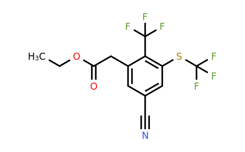 1804881-35-3 | Ethyl 5-cyano-2-trifluoromethyl-3-(trifluoromethylthio)phenylacetate