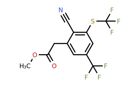 1804881-47-7 | Methyl 2-cyano-5-trifluoromethyl-3-(trifluoromethylthio)phenylacetate