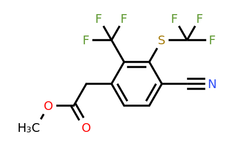 1804881-61-5 | Methyl 4-cyano-2-trifluoromethyl-3-(trifluoromethylthio)phenylacetate