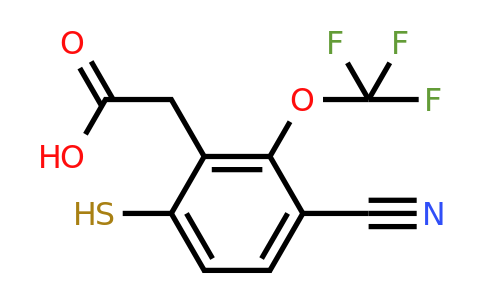 1804882-35-6 | 3-Cyano-6-mercapto-2-(trifluoromethoxy)phenylacetic acid