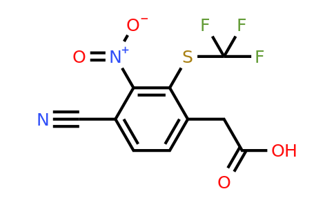 1804882-37-8 | 4-Cyano-3-nitro-2-(trifluoromethylthio)phenylacetic acid