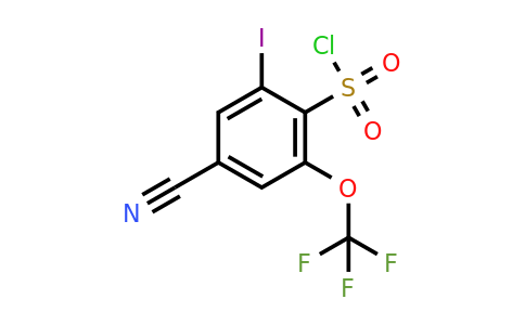 1804882-66-3 | 4-Cyano-2-iodo-6-(trifluoromethoxy)benzenesulfonylchloride
