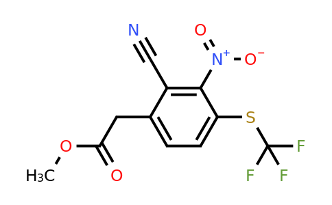 1804882-75-4 | Methyl 2-cyano-3-nitro-4-(trifluoromethylthio)phenylacetate