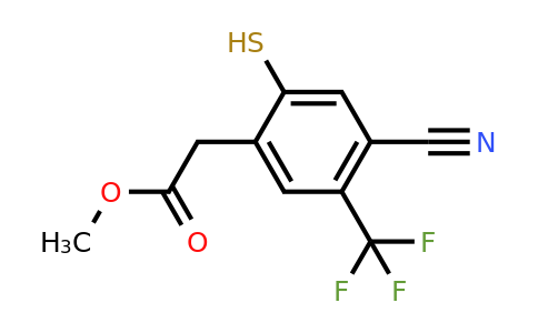 1804883-12-2 | Methyl 4-cyano-2-mercapto-5-(trifluoromethyl)phenylacetate