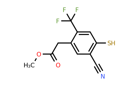 1804883-18-8 | Methyl 5-cyano-4-mercapto-2-(trifluoromethyl)phenylacetate