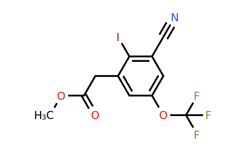 1804883-31-5 | Methyl 3-cyano-2-iodo-5-(trifluoromethoxy)phenylacetate
