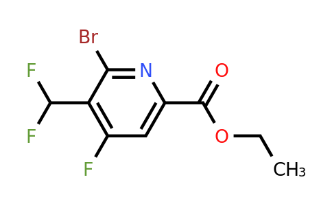 1804883-52-0 | Ethyl 2-bromo-3-(difluoromethyl)-4-fluoropyridine-6-carboxylate