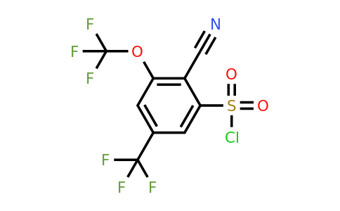 1804883-65-5 | 2-Cyano-3-trifluoromethoxy-5-(trifluoromethyl)benzenesulfonylchloride