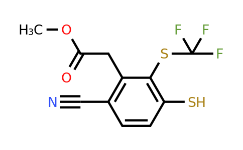 1804884-17-0 | Methyl 6-cyano-3-mercapto-2-(trifluoromethylthio)phenylacetate
