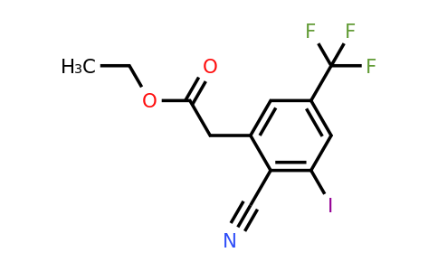 1804884-18-1 | Ethyl 2-cyano-3-iodo-5-(trifluoromethyl)phenylacetate