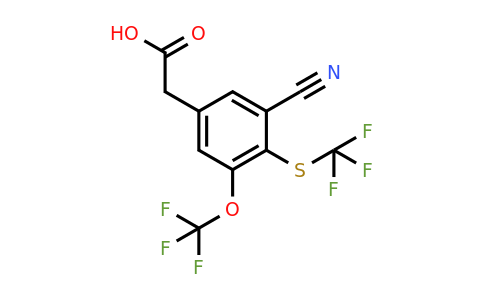 1804884-85-2 | 3-Cyano-5-trifluoromethoxy-4-(trifluoromethylthio)phenylacetic acid