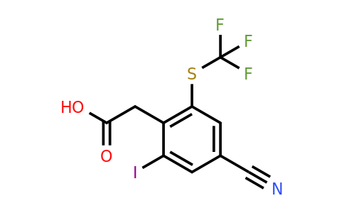1804885-00-4 | 4-Cyano-2-iodo-6-(trifluoromethylthio)phenylacetic acid