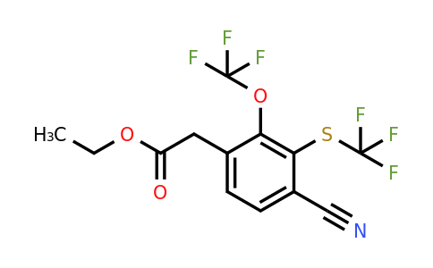 1804885-01-5 | Ethyl 4-cyano-2-trifluoromethoxy-3-(trifluoromethylthio)phenylacetate