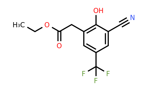 1804887-05-5 | Ethyl 3-cyano-2-hydroxy-5-(trifluoromethyl)phenylacetate