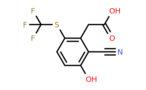 1804888-13-8 | 2-Cyano-3-hydroxy-6-(trifluoromethylthio)phenylacetic acid