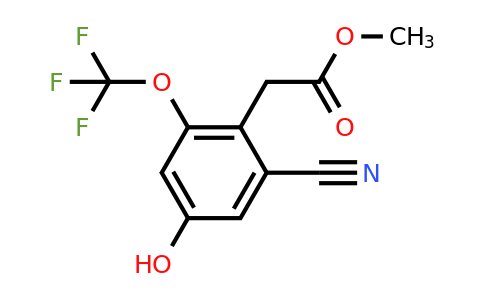 1804889-76-6 | Methyl 2-cyano-4-hydroxy-6-(trifluoromethoxy)phenylacetate