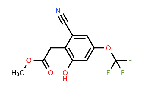 1804889-81-3 | Methyl 2-cyano-6-hydroxy-4-(trifluoromethoxy)phenylacetate