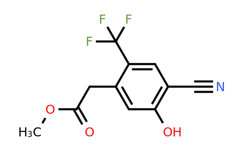 1804890-24-1 | Methyl 4-cyano-5-hydroxy-2-(trifluoromethyl)phenylacetate
